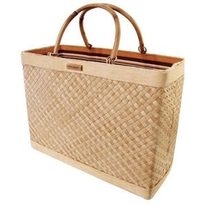 Vintage KATE SPADE Quinn straw handbag